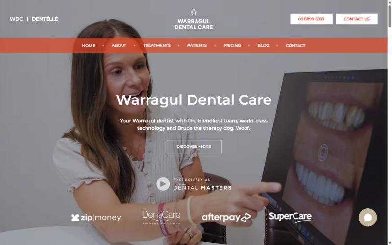 Warragul Dental Care homepage hero